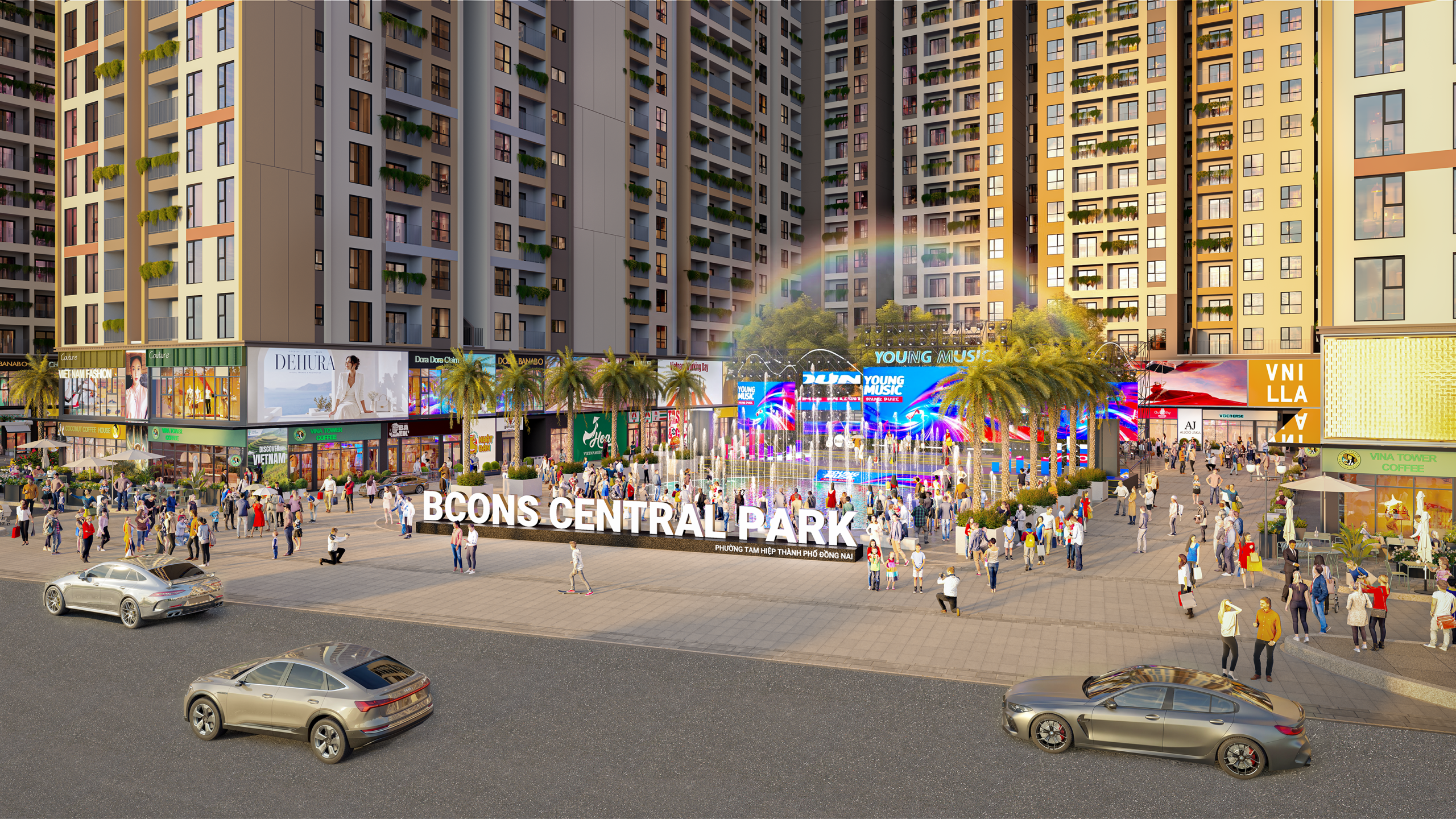 Phối cảnh dự án Bcons Central Park Tam Hiệp